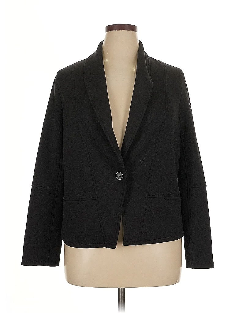 Pre-owned Max Studio 3/4 Sleeve Top Black Square Neckline Tops