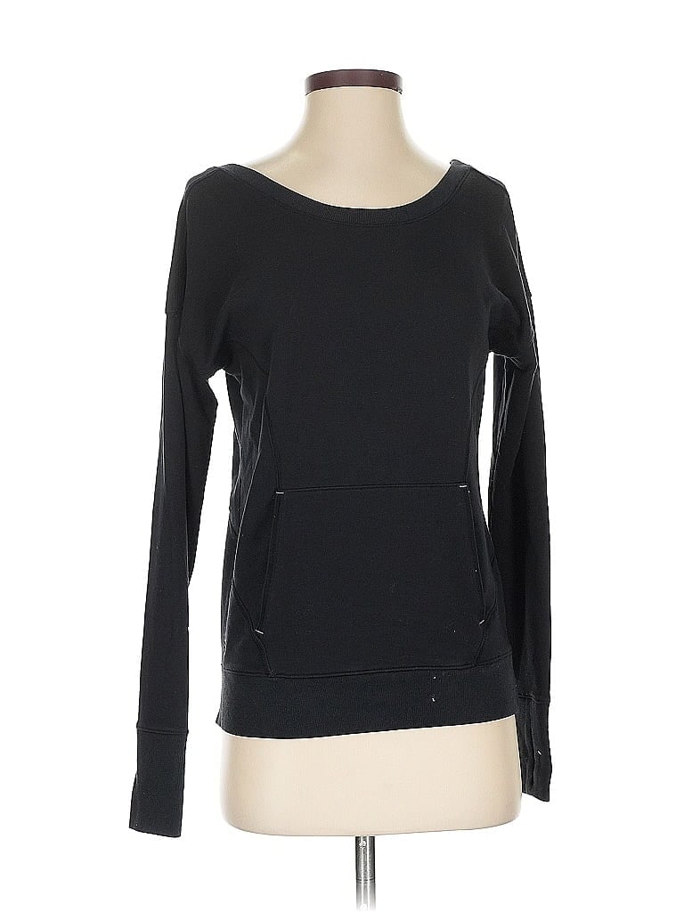 Pre-owned Athleta Pullover Sweater In Black