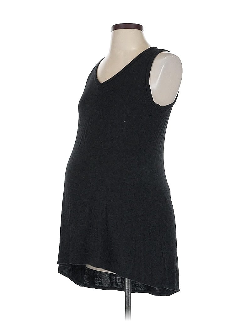 Pre-owned Motherhood Tank Top Black Plunge Neckline Tops