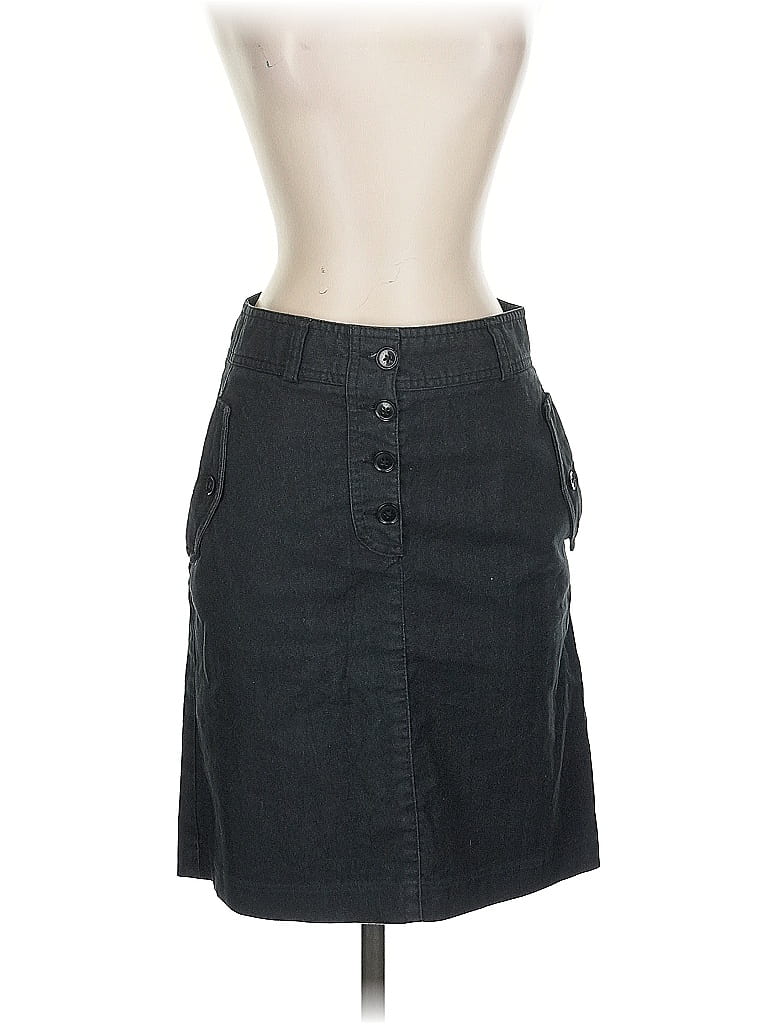 Pre-owned Gap Denim Skirt In Black