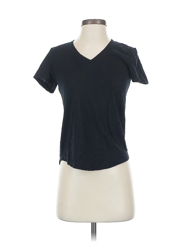 Pre-owned Ann Taylor Loft Short Sleeve T-shirt In Black
