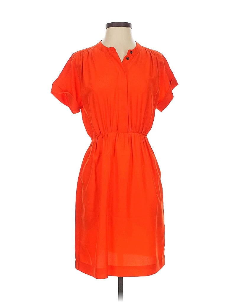 Pre-owned J.crew Factory Store Casual Dress In Orange