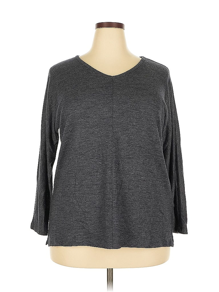 Pre-owned Lands' End Pullover Sweater In Gray