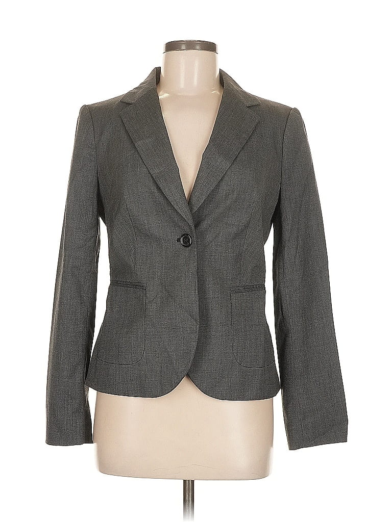Pre-owned The Limited Blazer Jacket In Gray