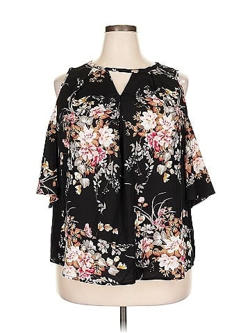 Emery Rose 3/4 Sleeve Blouse (view 1)