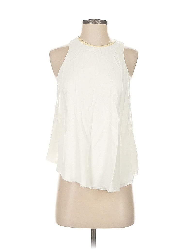 Pre-owned Alexander Wang T Sleeveless Blouse In White