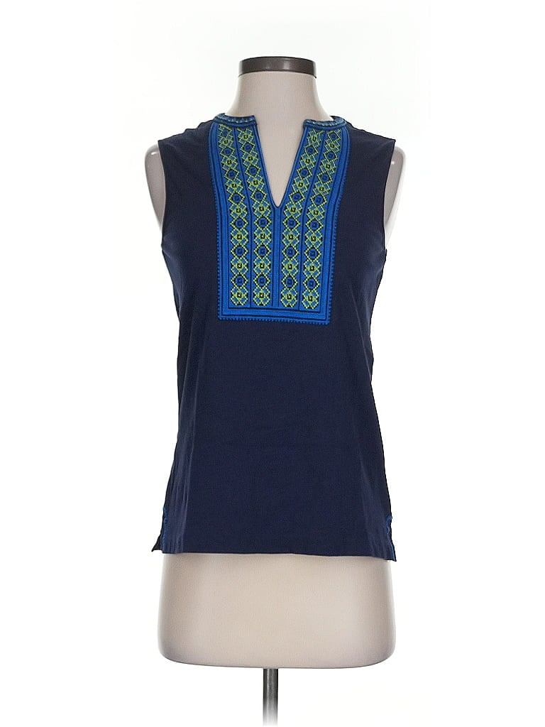 Click to view more detailed imagery on our partner's website Pre-owned J.crew Factory Store Sleeveless T-shirt In Blue