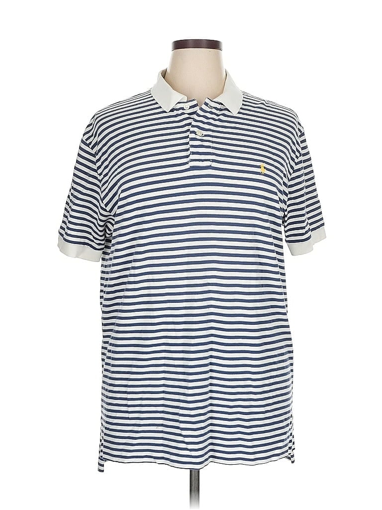 Pre-owned Polo By Ralph Lauren Short Sleeve Polo In Blue