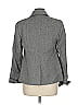 Nina Mclemore 100% Virgin Wool Chevron-herringbone Gray Wool Blazer Size 6 - photo 2