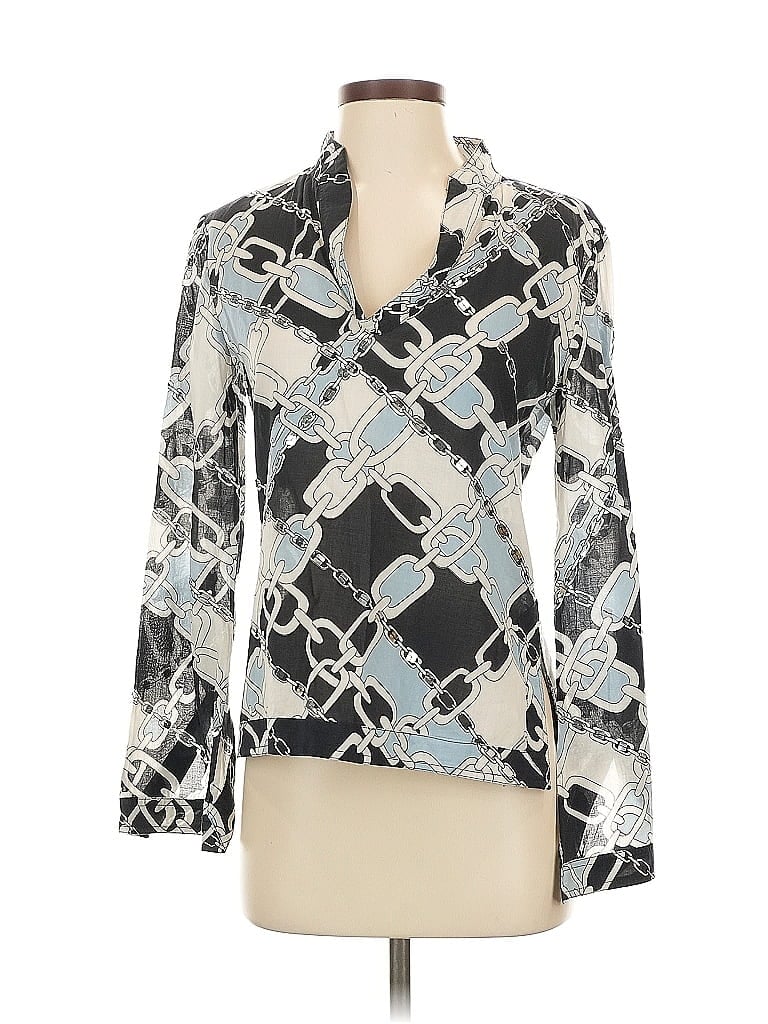 TORY BURCH Pre-owned Long Sleeve Blouse In Blue