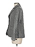Nina Mclemore 100% Virgin Wool Chevron-herringbone Gray Wool Blazer Size 6 - photo 5