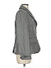 Nina Mclemore 100% Virgin Wool Chevron-herringbone Gray Wool Blazer Size 6 - photo 4