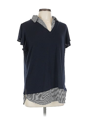 Adrianna Papell Short Sleeve Blouse (view 1)