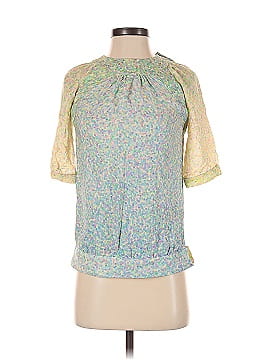Cynthia Rowley Tjx 3/4 Sleeve Silk Top