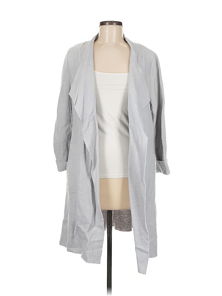 Pre-owned Gallery Cardigan Sweater In Gray