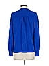 DKNY 100% Polyester Blue Long Sleeve Blouse Size S - photo 2