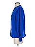DKNY 100% Polyester Blue Long Sleeve Blouse Size S - photo 5