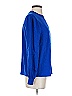 DKNY 100% Polyester Blue Long Sleeve Blouse Size S - photo 4