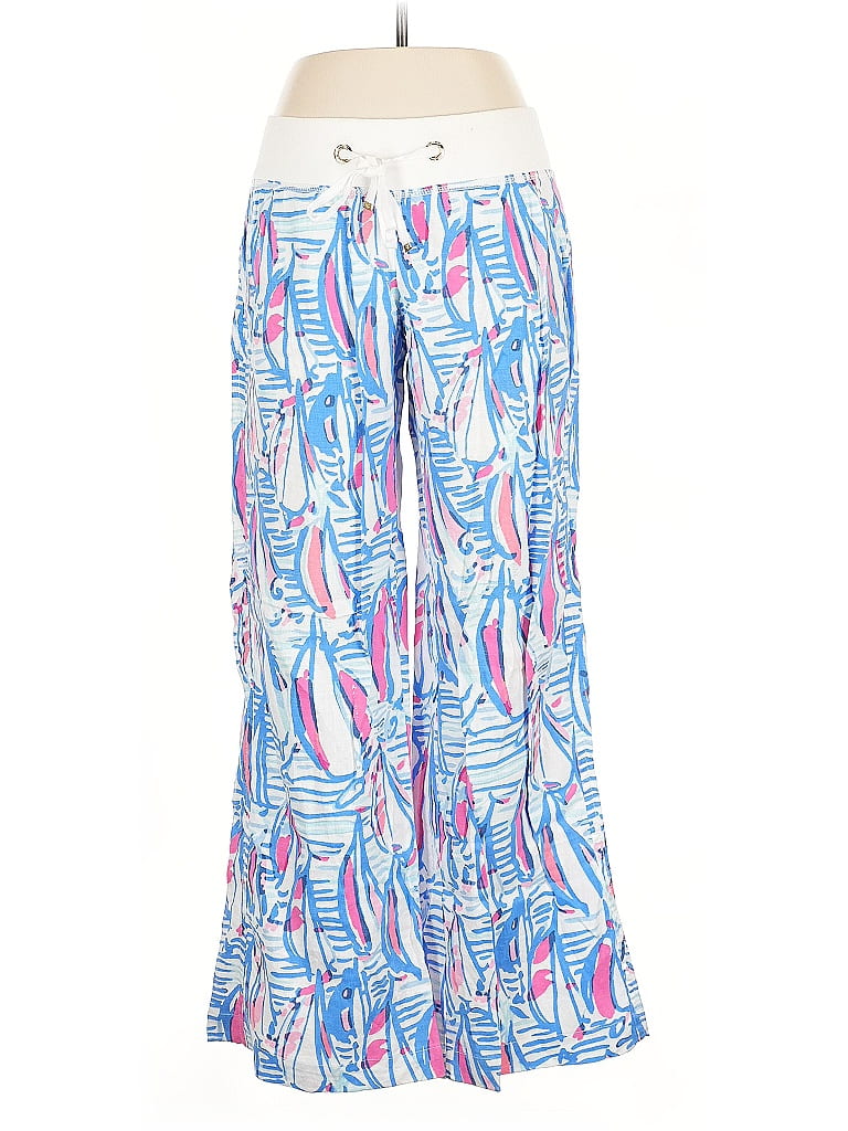 BEACHGOLD Pre-owned Linen Pants In Blue