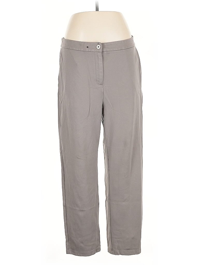 Pre-owned Eileen Fisher Casual Pants In Gray