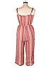 Lily Rose 100% Rayon Paisley Red Jumpsuit Size XL - photo 2