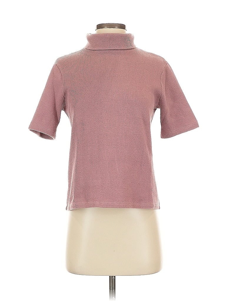 Pre-owned Unbranded Turtleneck Sweater In Pink