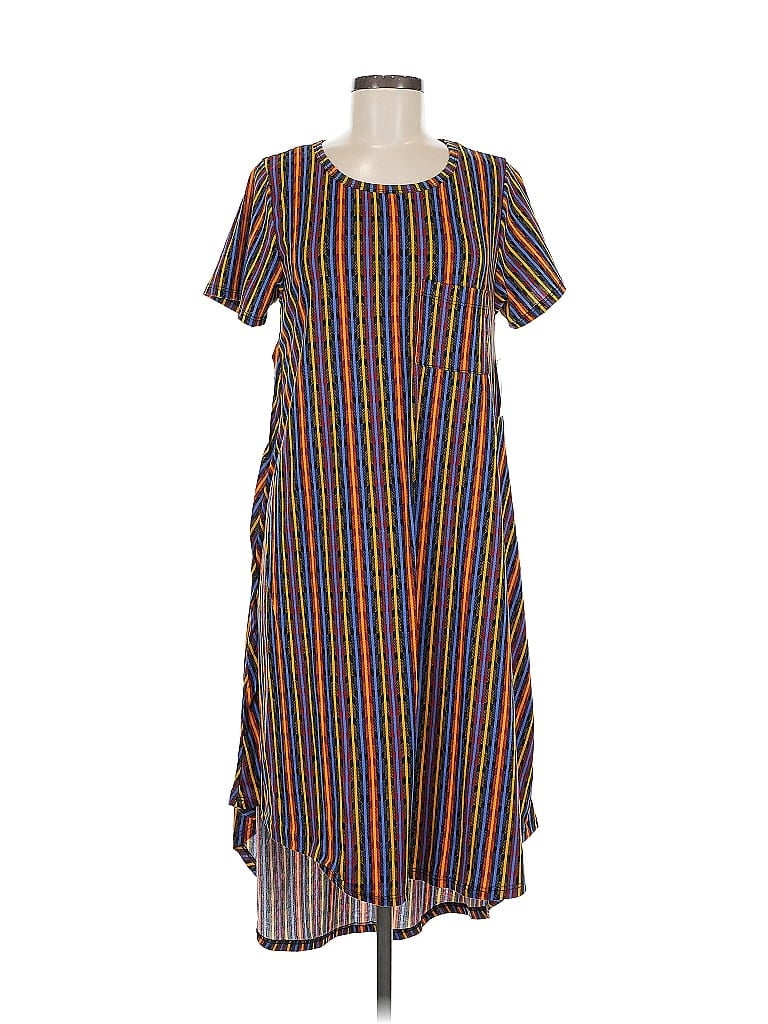 Pre-owned Lularoe Casual Dress In Brown