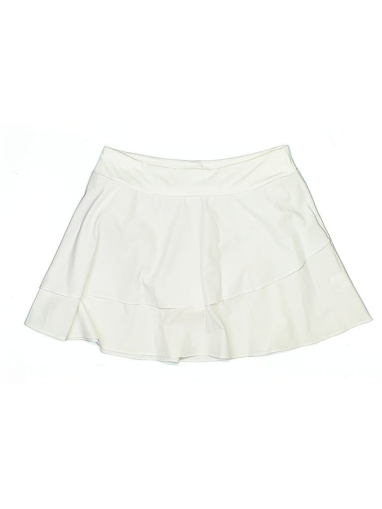 Pre-owned Lands' End Skort In White