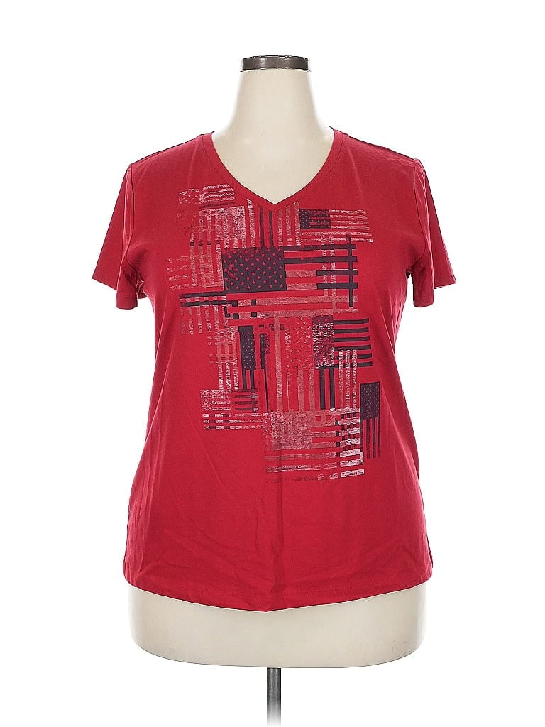Pre-owned Assorted Brands Short Sleeve T-shirt In Red