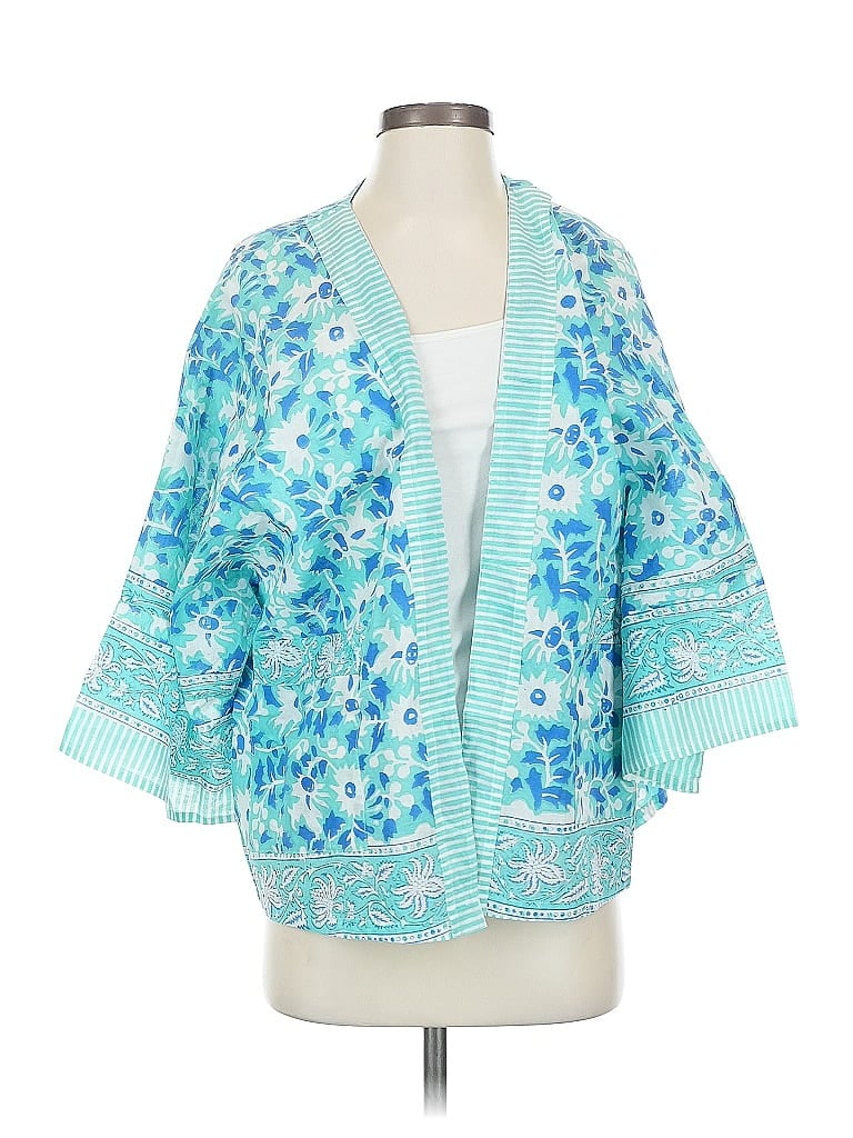 Pre-owned Apparel Love Kimono In Blue
