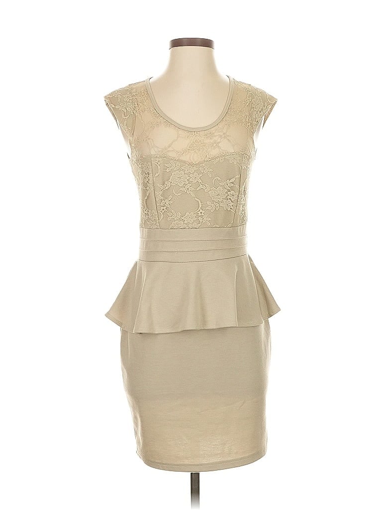 Pre-owned Unbranded Cocktail Dress In Brown