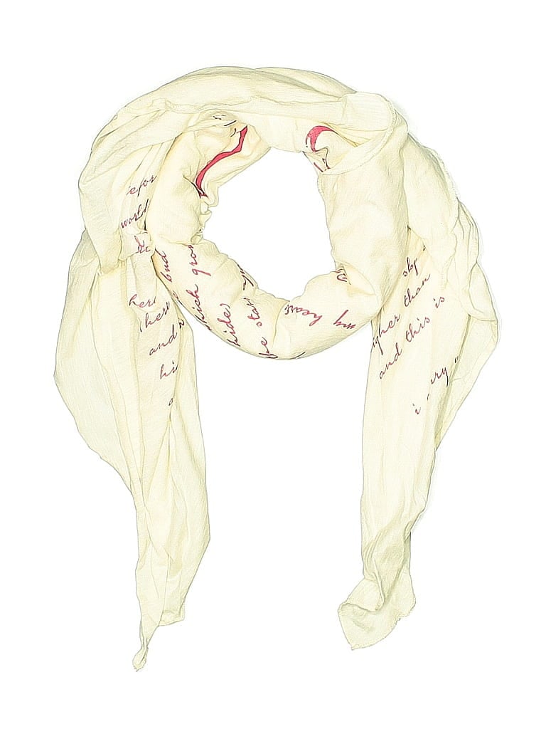 Pre-owned Assorted Brands Scarf In White