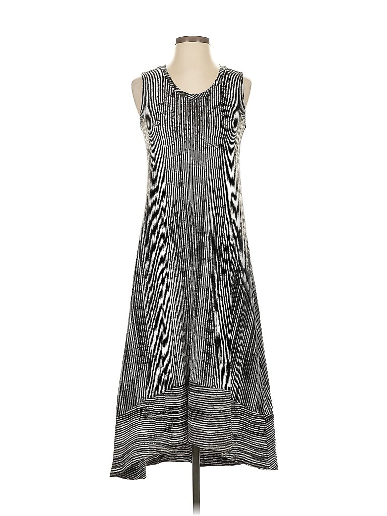 Pre-owned H By Halston Casual Dress In Gray