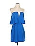 BCBGMAXAZRIA 100% Polyester Color Block Blue Cocktail Dress Size 4 - photo 1