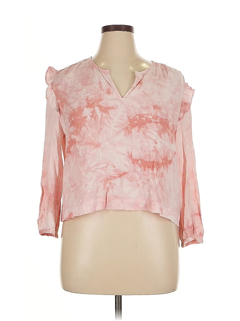 Pre-owned Madewell 3/4 Sleeve Blouse In Pink