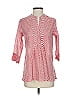 Roberta Roller Rabbit 100% Cotton Red 3/4 Sleeve Blouse Size XS - photo 1