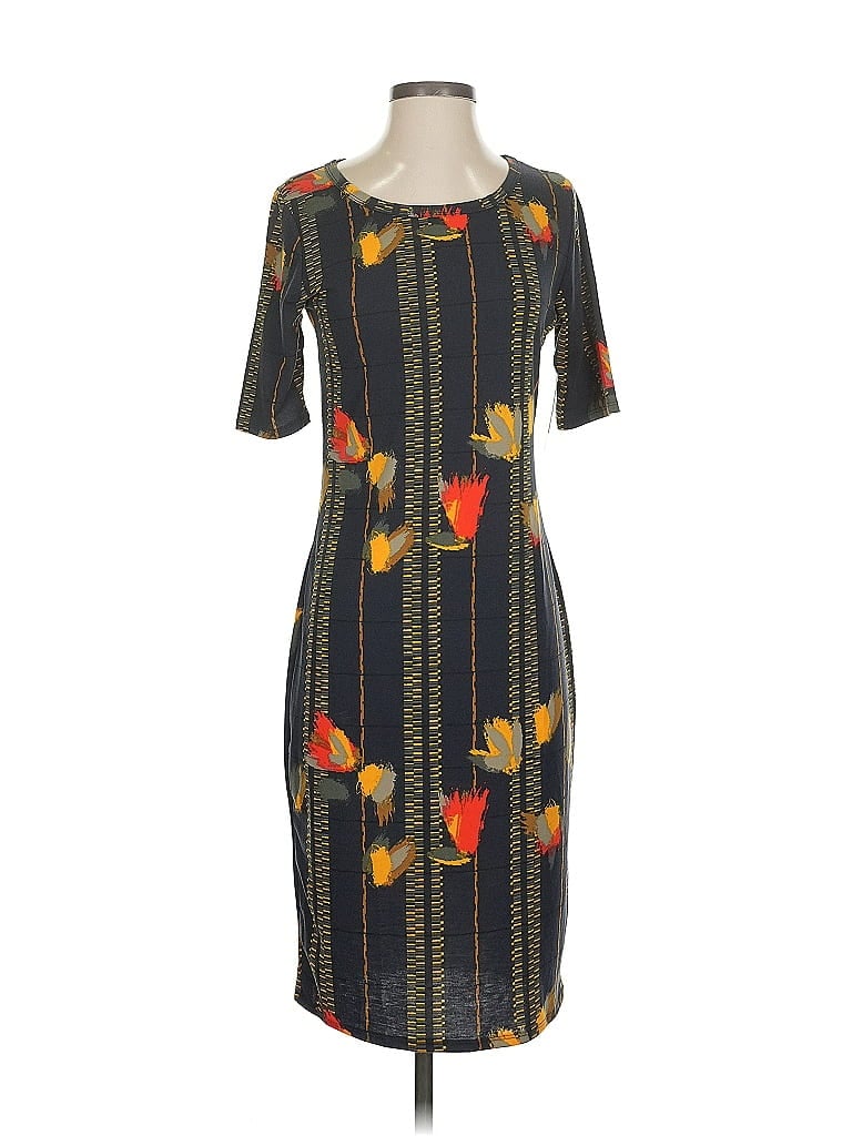 Pre-owned Lularoe Casual Dress In Black