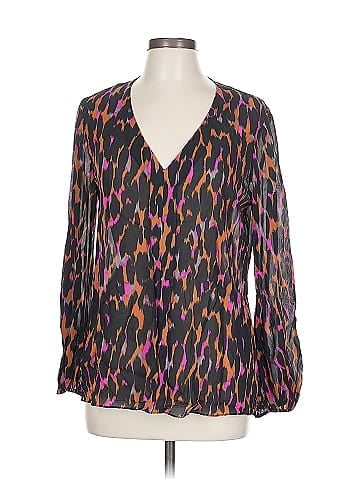 Trina Turk Long Sleeve Silk Top (view 1)