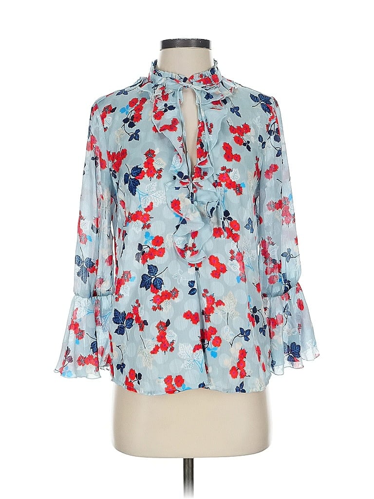 Click to view more detailed imagery on our partner's website Pre-owned Zara 3/4 Sleeve Blouse In Blue