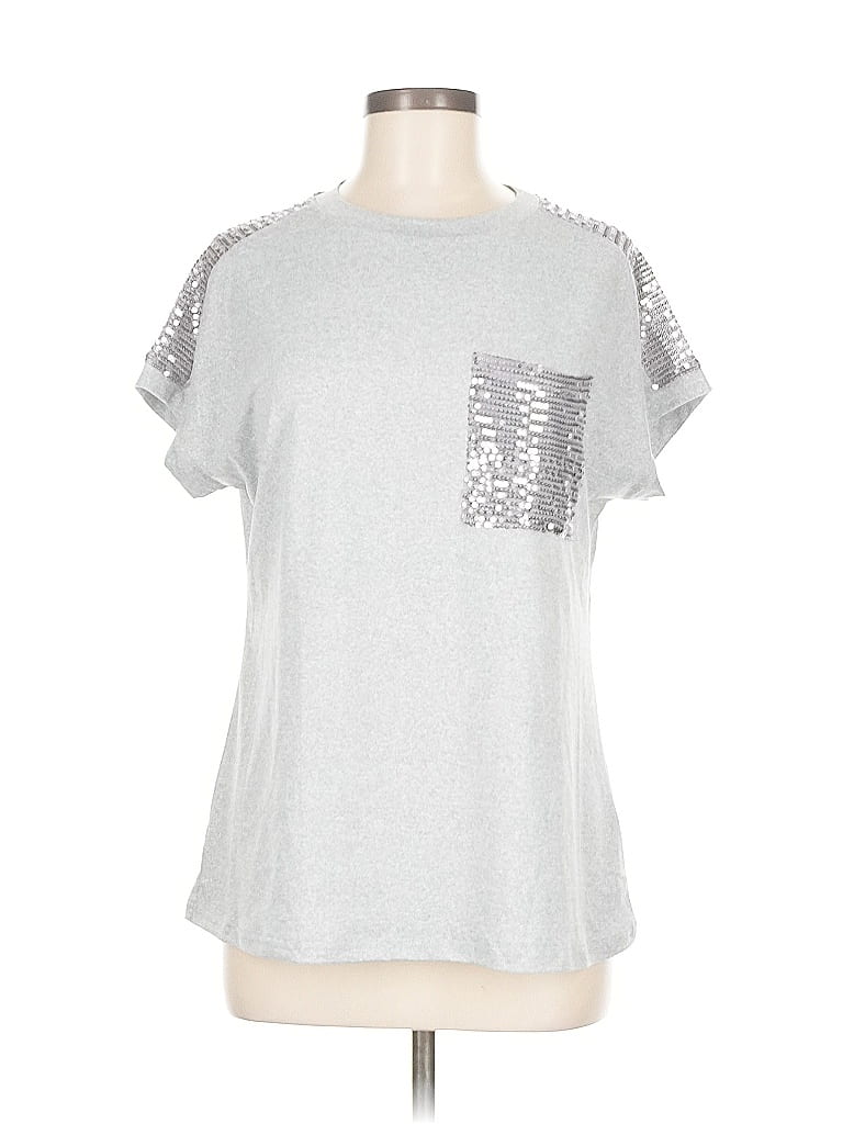 Pre-owned Blooming Jelly Short Sleeve T-shirt In Silver