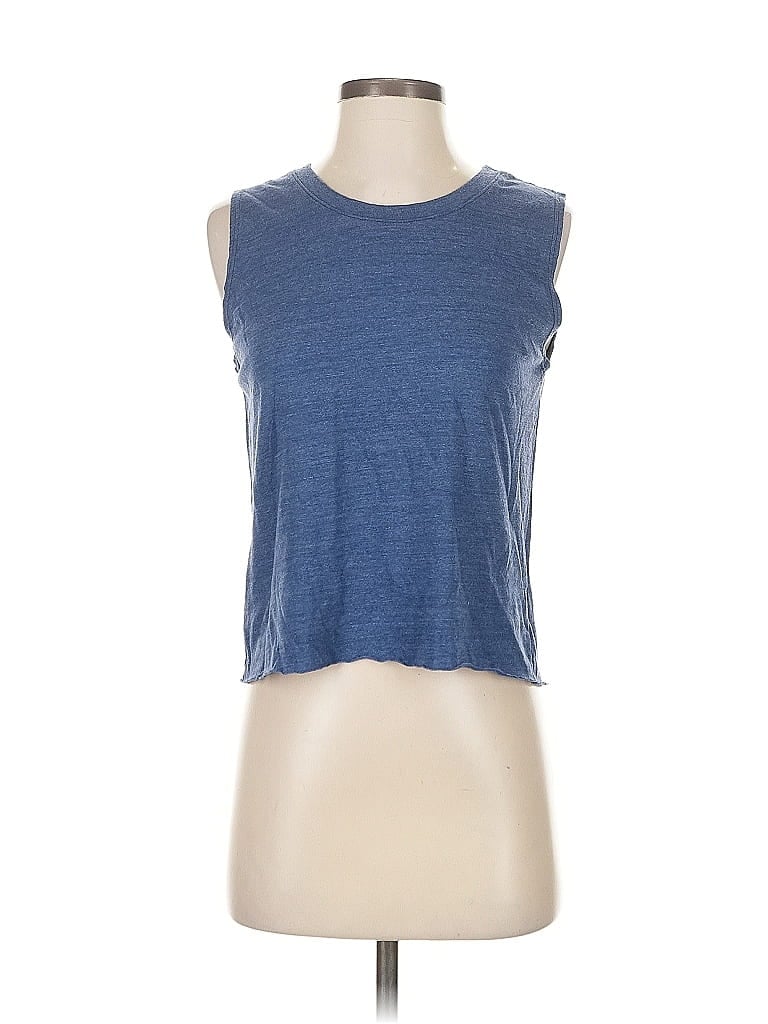 Pre-owned Lucy Sleeveless T-shirt In Blue