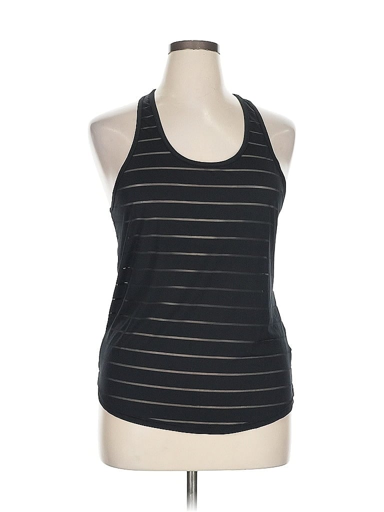 ZYIA ACTIVE Pre-owned Tank Top Black Halter Neckline Tops