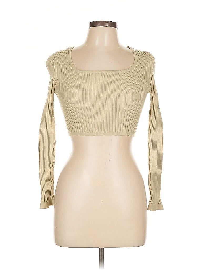 Pre-owned Altar'd State 3/4 Sleeve T-shirt In Brown