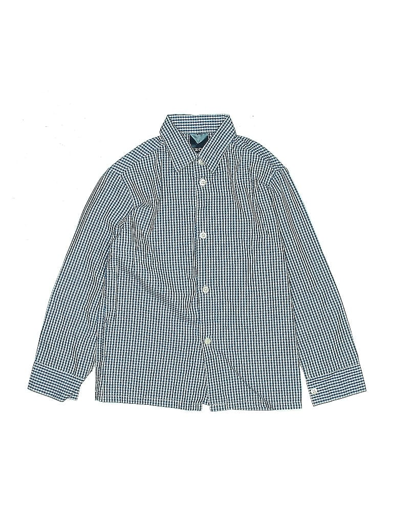 Pre-owned Izod Kids' Long Sleeve Button Down Shirt In Blue