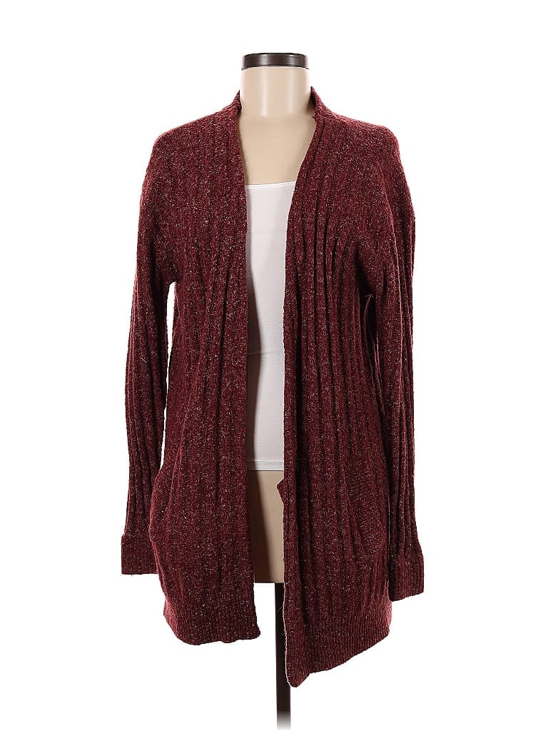 Pre-owned Michael Michael Kors Cardigan Sweater In Burgundy