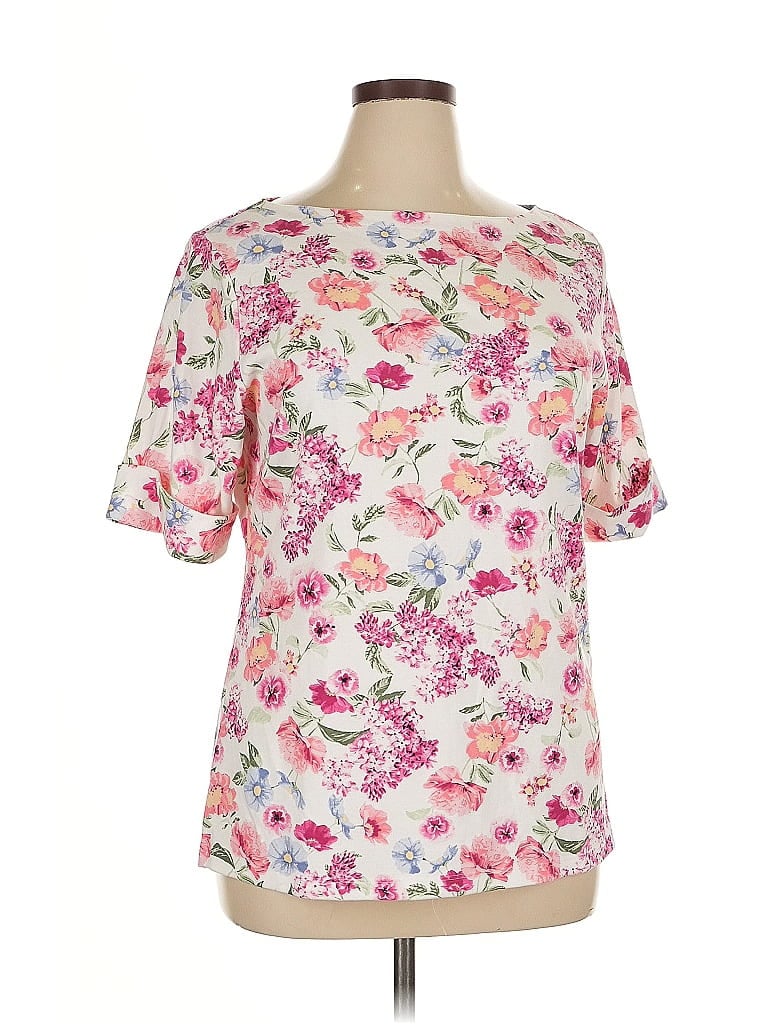 Karen Scott Short Sleeve T-shirt In Multi