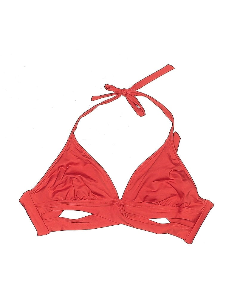 Pre-owned Kona Sol Swimsuit Top Red Swimwear