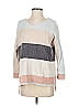 Soft Surroundings 100% Polyester Color Block Gray Pullover Sweater Size S - photo 1