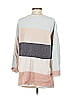 Soft Surroundings 100% Polyester Color Block Gray Pullover Sweater Size S - photo 2