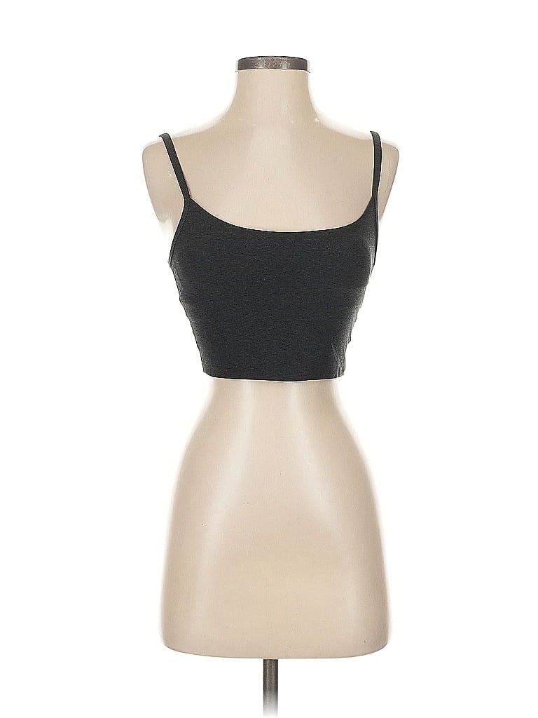 Pre-owned Tnaction Tank Top Black Strapless Neckline Tops